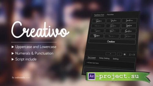 Videohive - Animated Typeface - Creativo - 58552087 - Project for After Effects