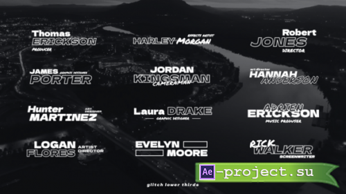 Videohive - Glitch Lower Thirds / AE - 58577458 - Project for After Effects