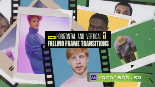 Videohive - Falling Frame Transitions | 4K | Horizontal and Vertical - 58578721 - Project for After Effects