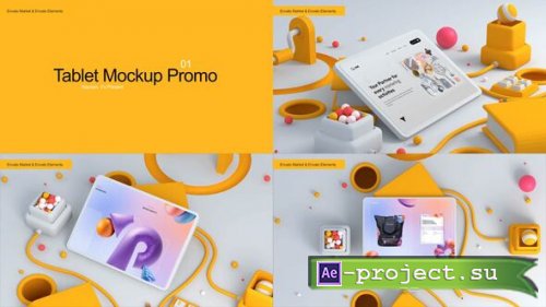 Videohive - Tablet Mockup - 58553383 - Project for After Effects