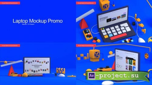 Videohive - Laptop Mockup - 58552921 - Project for After Effects