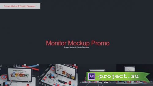Videohive - Monitor Mockup - 58553031 - Project for After Effects