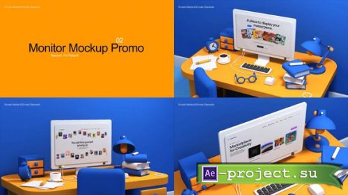 Videohive - Monitor Mockup 0.2 - 58553239 - Project for After Effects