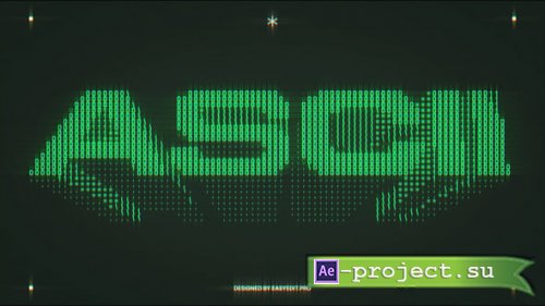 Videohive - ASCII Typography - 58528275 - Project for After Effects