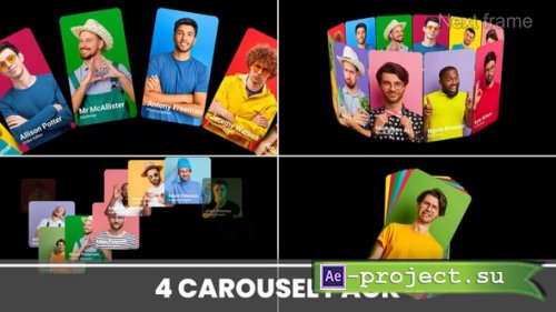 Videohive - Carousel Slides Pack - 58564406 - Project for After Effects