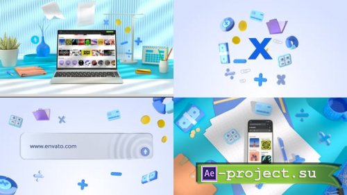 Videohive - Finance 3D Logo and Website promo - 58583462 - Project for After Effects
