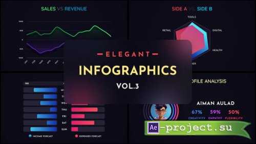 Videohive - Elegant Infographics Pack Vol.3 - 58607307 - Project for After Effects