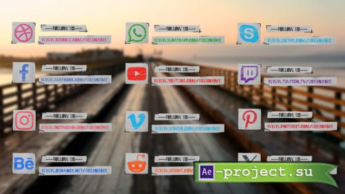 Videohive - Paper Social Media Pack - 58601915 - Project for After Effects