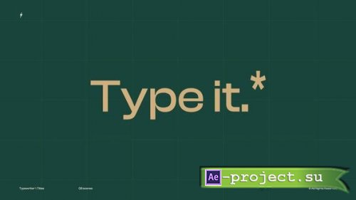 Videohive - Typewriter || After Effects - 58593738 - Project for After Effects