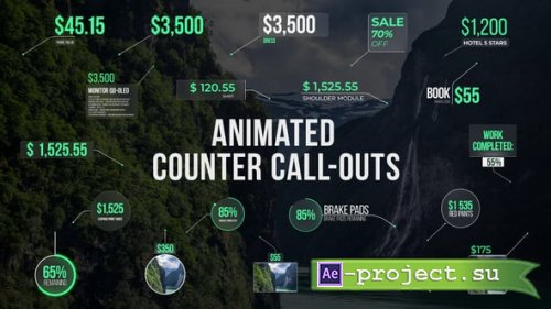 Videohive - Animated Counter Call-Outs - 58612155 - Project for After Effects