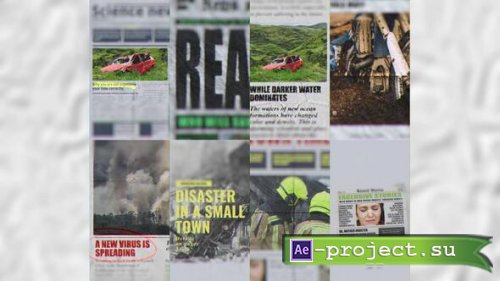 Videohive - Vertical Newspaper Stories - 58581061 - Project for After Effects