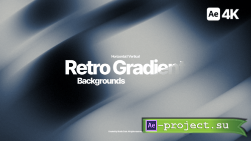Videohive - Retro Gradient Backgrounds - 58608630 - Project for After Effects