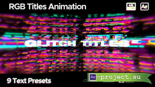 Videohive - Glitch Titles - 58624542 - Project for After Effects
