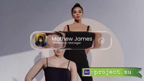 Videohive - Liquid Glass Lower Third - 58625090 - Project for After Effects