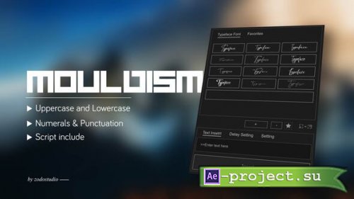 Videohive - Animated Typeface - D3 Mouldism - 58648156 - Project for After Effects