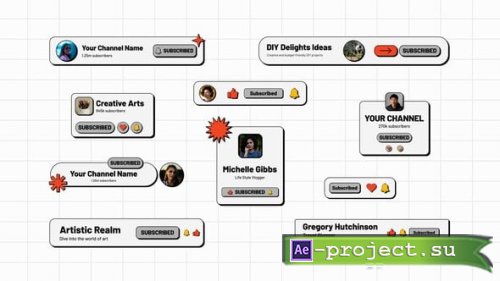 Videohive - Trendy Subscribe Buttons - 58639291 - Project for After Effects