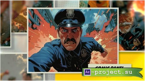 Videohive - Comic Panel Slideshow - 56438982 - Project for After Effects