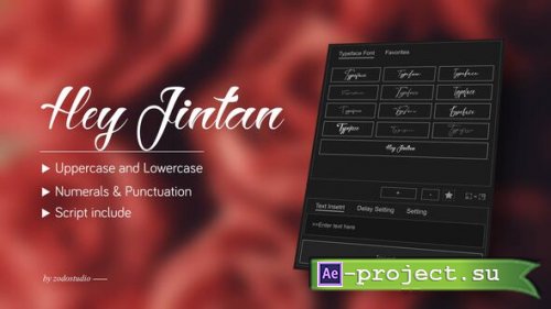 Videohive - Animated Typeface - Hey Jintan - 58710372 - Project for After Effects