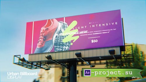 Videohive - Urban Street Billboard Mockup - 58656562 - Project for After Effects