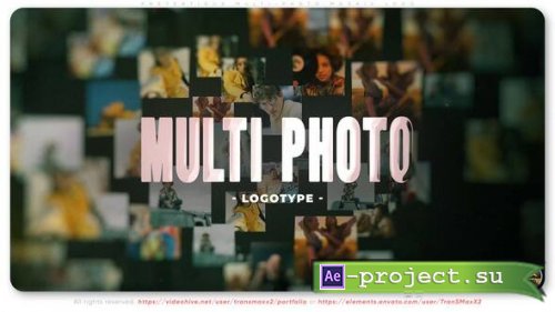 Videohive - Pretentious Multi-Photo Mosaic Logo - 58694632 - Project for After Effects