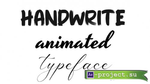 Videohive - Handwrite Typeface - 58655876 - Project for After Effects