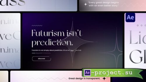Videohive - Liquid Glass Typography Posters - 58655895 - Project for After Effects