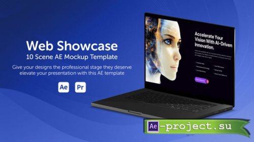 Videohive - Web Showcase  10 Scene AE Mockup Template - 58655310 - Project for After Effects