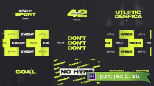 Videohive - Grainy Sport Typography - 58659355 - Project for After Effects