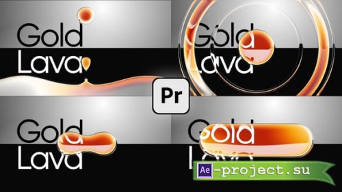 Videohive - Melting Gold Fire Lava Transitions - 58657270 - Premiere Pro Templates