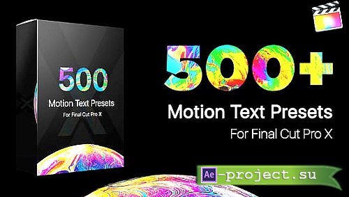 Videohive - Text Presets Library 35938186 - Project For Final Cut Videohive - Text Presets Library 35938186 - Project For Final Cut