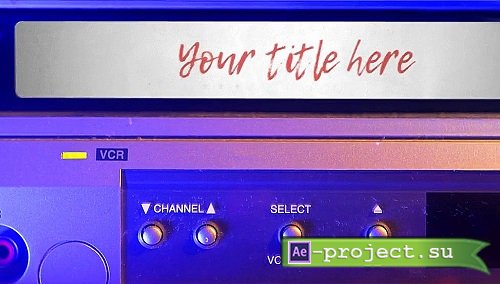 MA Old TV Vintage VCR Logo Opener 3573159 - Project for After Effects