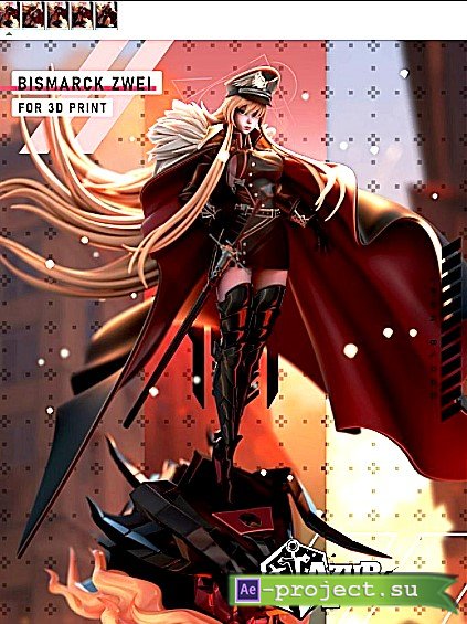 3D print - Hybris Studios - Bismarck: Azur Lane 2025 [STL]