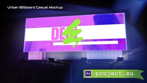 Videohive - Urban Billboard Casual Mockup - 58581142 - Project for After Effects