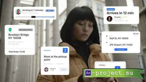 Videohive - Taxi Widgets - 58672157 - Project for After Effects