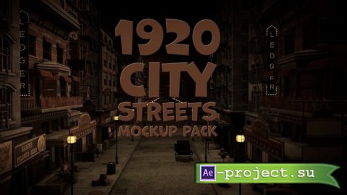 Videohive - 1920 City Streets Mockup Pack - 58677355 - Project for After Effects