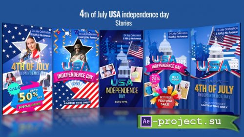 Videohive - USA Independence day Instagram Stories - 58690102 - Project for After Effects