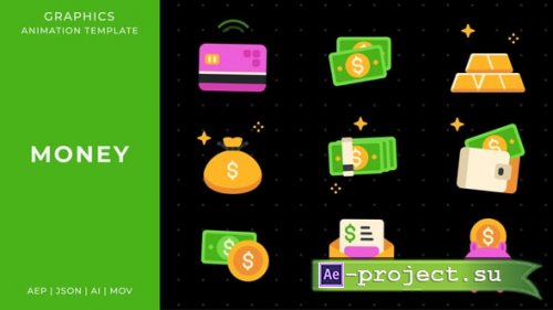Videohive - Money graphic animation template | After Effects - 58689173 - Project for After Effects