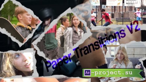 Videohive - Paper Transitions V2 - 58692566 - Project for After Effects