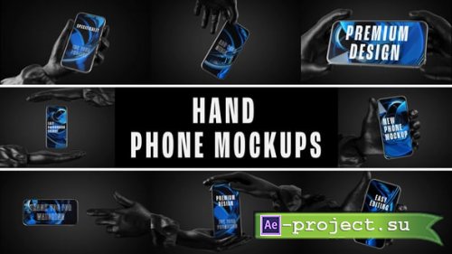 Videohive - Hand Phone Mockup Pack  Realistic Smartphone Presentation Kit - 58693720 - Project for After Effects
