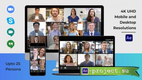 Videohive - Video Conference Creator Pack - Zoom, Meet, Skype, Hangouts - 26868154