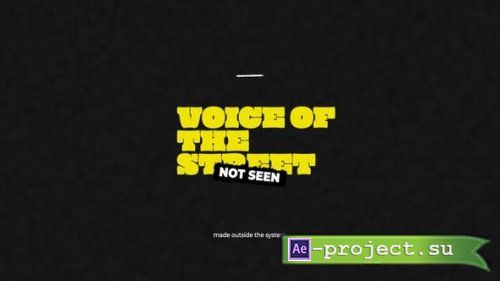 Videohive - Street Type - 58718464 - Project for After Effects