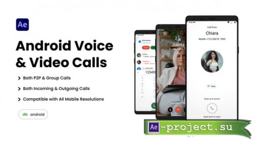 Videohive - Android Phone Call Creator - 36144525 - Project for After Effects
