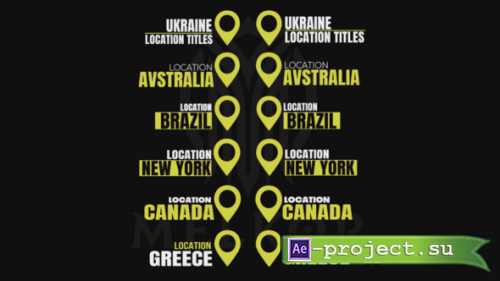Videohive - Location Titles - 57177161 - Project for After Effects