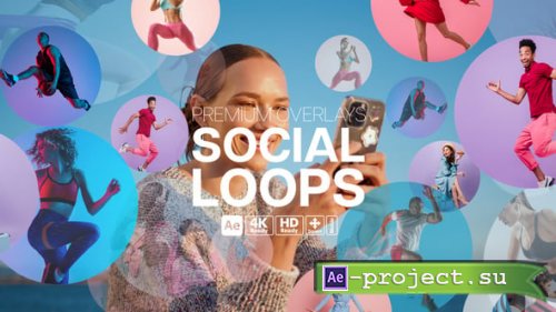 Videohive - Premium Overlays Social Loops - 58794197 - Project for After Effects