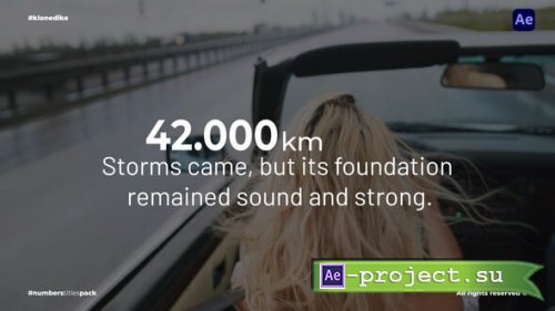 Videohive - Numbers Titles - 58740863 - Project for After Effects