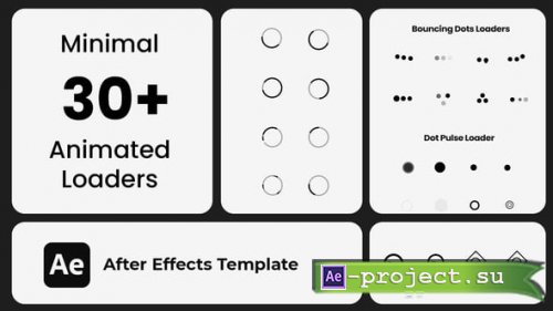 Videohive - Minimal Animated Loaders - 58728981 - Project for After Effects