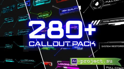 Videohive - Glitch Callout Pack - 34936245 - Project for After Effects