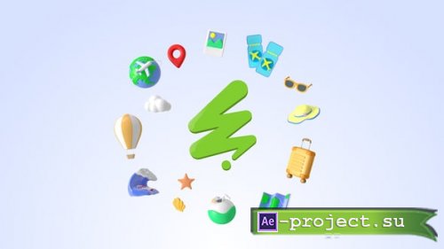 Videohive - Travel 3D Logo - 58751215 - Project for After Effects