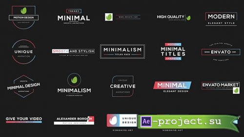 Videohive - Gradient Minimal Titles - 20764507 - Project for After Effects