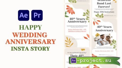 Videohive - Happy wedding anniversary Instagram story - 58777694 - Project for After Effects